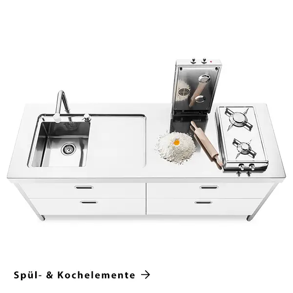 Spül- und Kochelemente